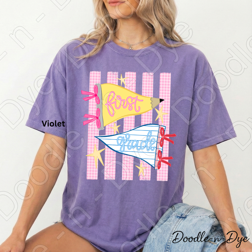 First Grade Teacher Shirt – Comfort Colors First Grade Tee, Back to School Teacher Grade Level Apparel