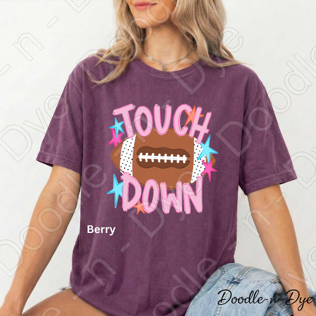 Football Touchdown Shirt, Comfort Colors Football Tee, Game Day Shirt, Football Mom Shirt, Football Fan Tee, Friday Night Lights Shirt