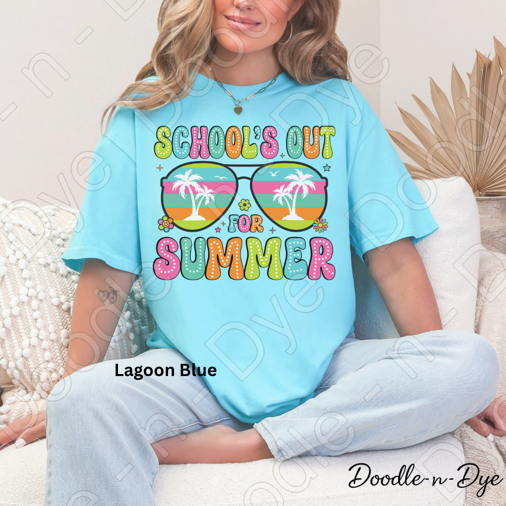 School's Out for Summer Teacher Tee, Comfort Colors Shirt, End of School Teacher Tee, Summer Break Teacher Tee, Gift for Teacher, Teacher Appreciation