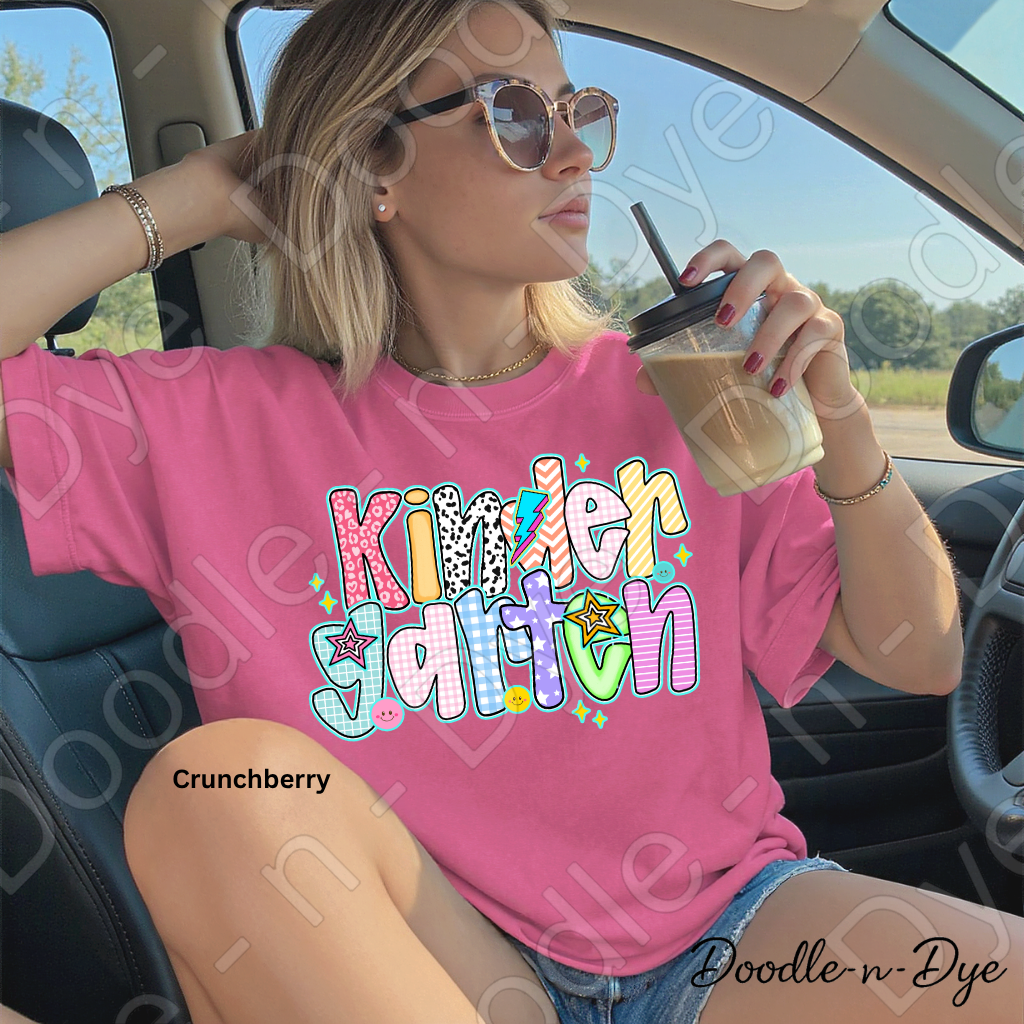 Kindergarten Teacher Shirt – Comfort Colors Kindergarten Tee, Back to School Early Education Apparel