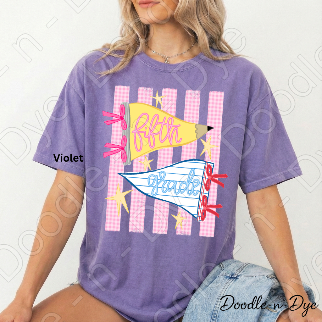 Fifth Grade Teacher Shirt – Comfort Colors Fifth Grade Tee, Back to School Teacher Grade Level Apparel
