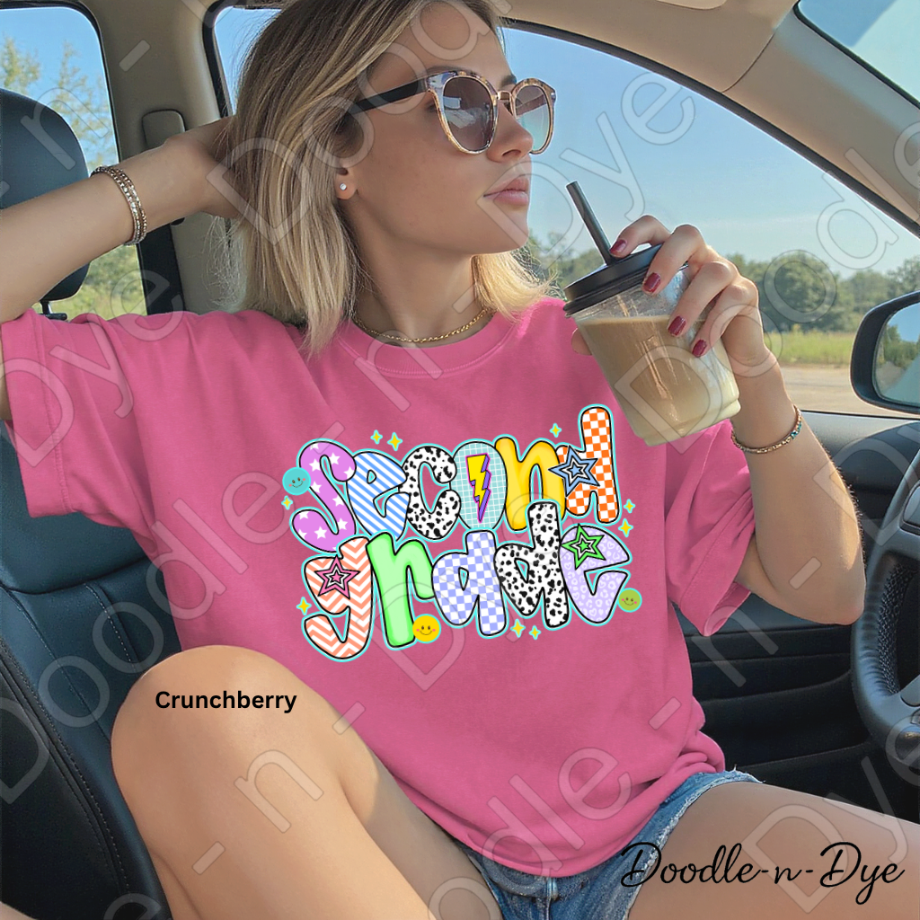 Second Grade Teacher Shirt – Comfort Colors Second Grade Tee, Back to School Elementary Teacher Apparel
