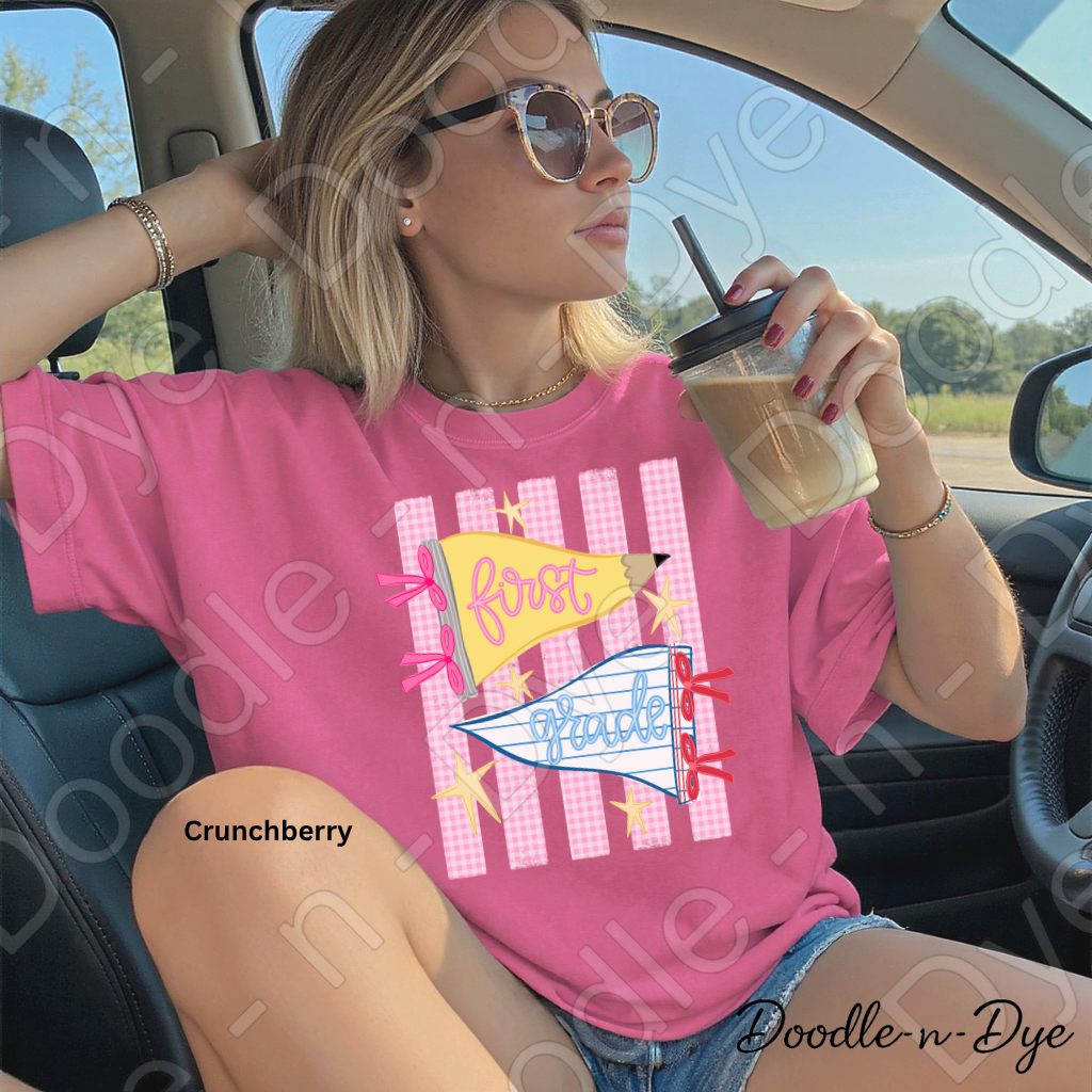 First Grade Teacher Shirt – Comfort Colors First Grade Tee, Back to School Teacher Grade Level Apparel