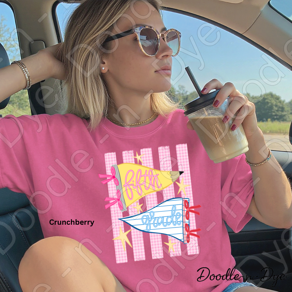 Fifth Grade Teacher Shirt – Comfort Colors Fifth Grade Tee, Back to School Teacher Grade Level Apparel