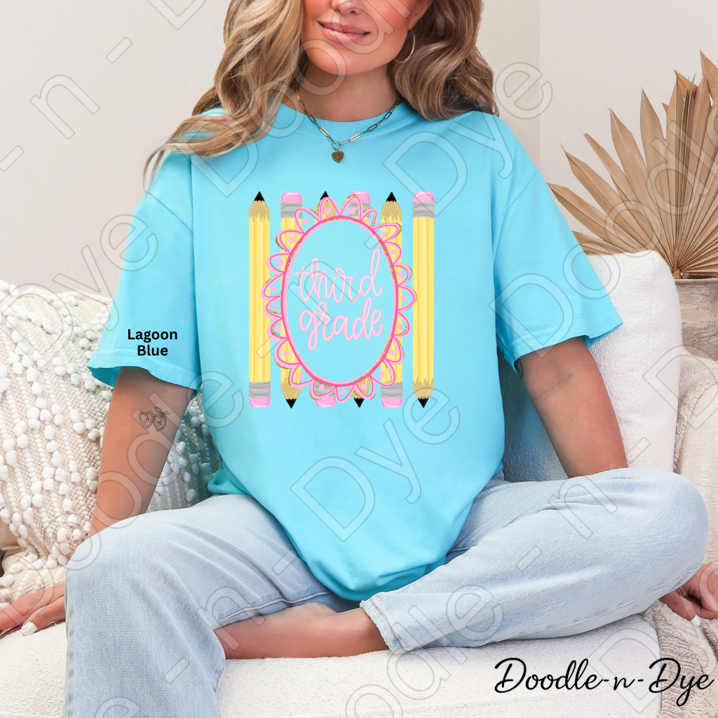 Third Grade Teacher Shirt, Third Grade Comfort Colors Teacher Tee, Grade Level Third Grade Teacher Shirt, Teacher Gift, Back to School Teacher Tee