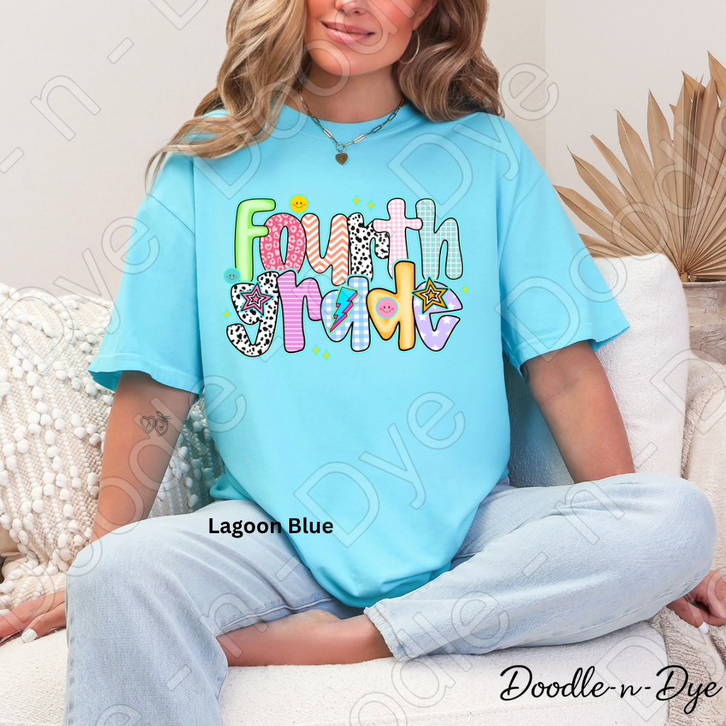 Fourth Grade Teacher Shirt – Comfort Colors Fourth Grade Tee, Back to School Elementary Teacher Apparel