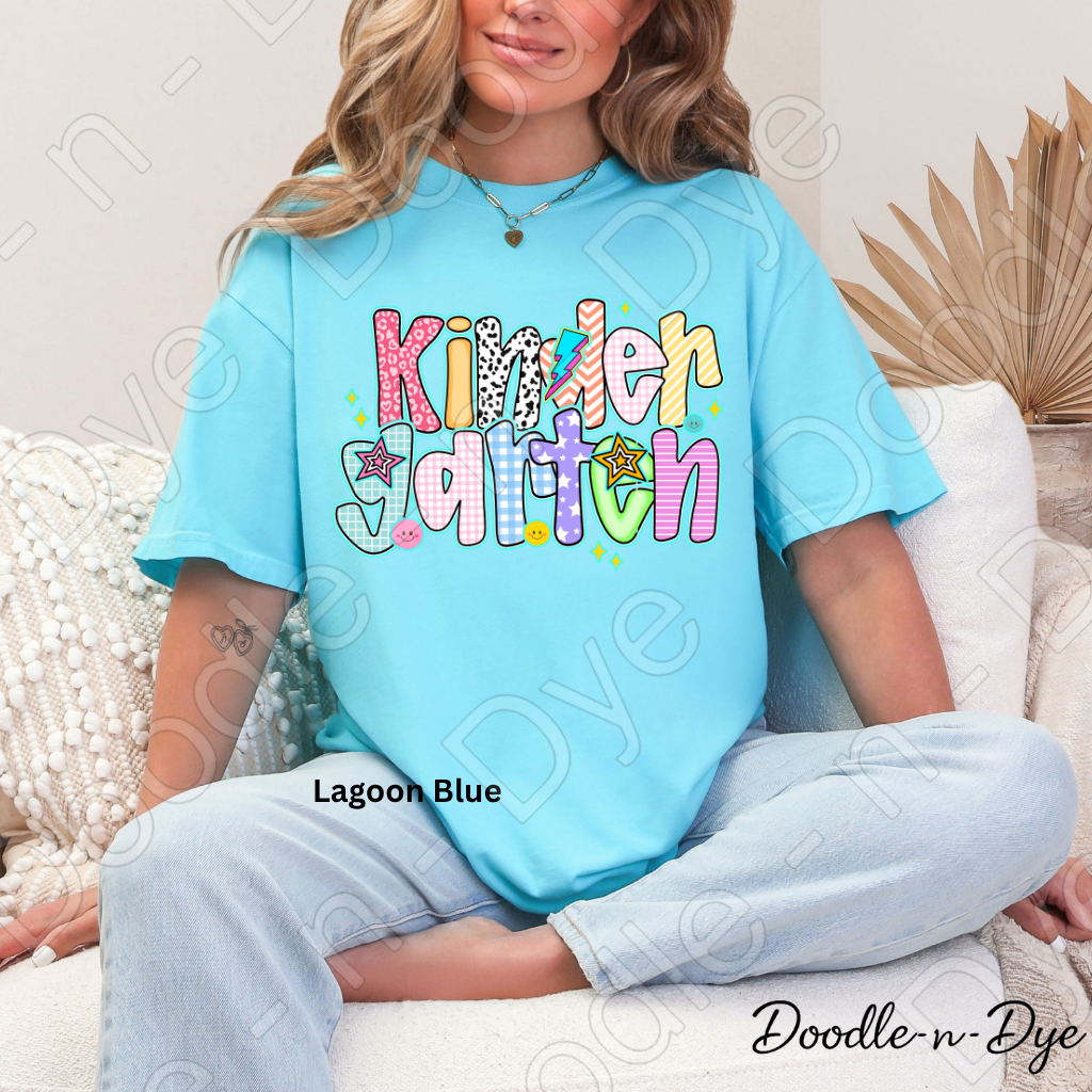 Kindergarten Teacher Shirt – Comfort Colors Kindergarten Tee, Back to School Early Education Apparel