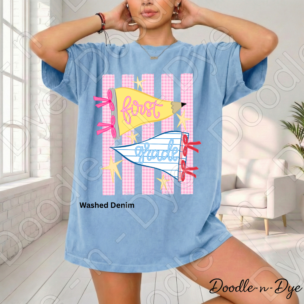 First Grade Teacher Shirt – Comfort Colors First Grade Tee, Back to School Teacher Grade Level Apparel