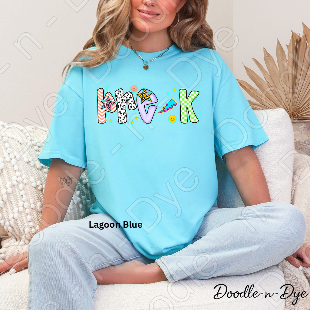 Pre-K Teacher Shirt – Comfort Colors Preschool Teacher Tee, Early Childhood Educator Back to School Shirt
