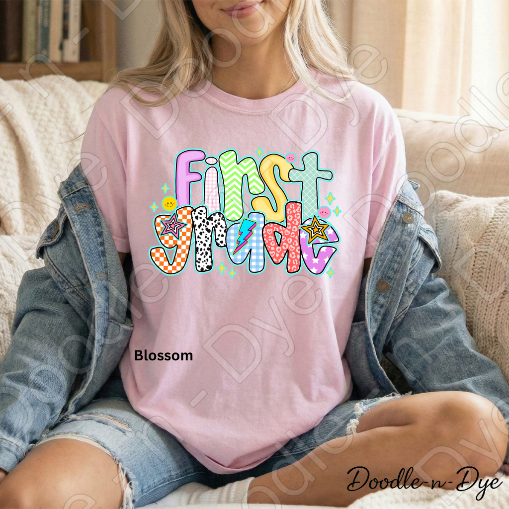 First Grade Teacher Shirt – Comfort Colors First Grade Tee, Back to School Elementary Teacher Apparel