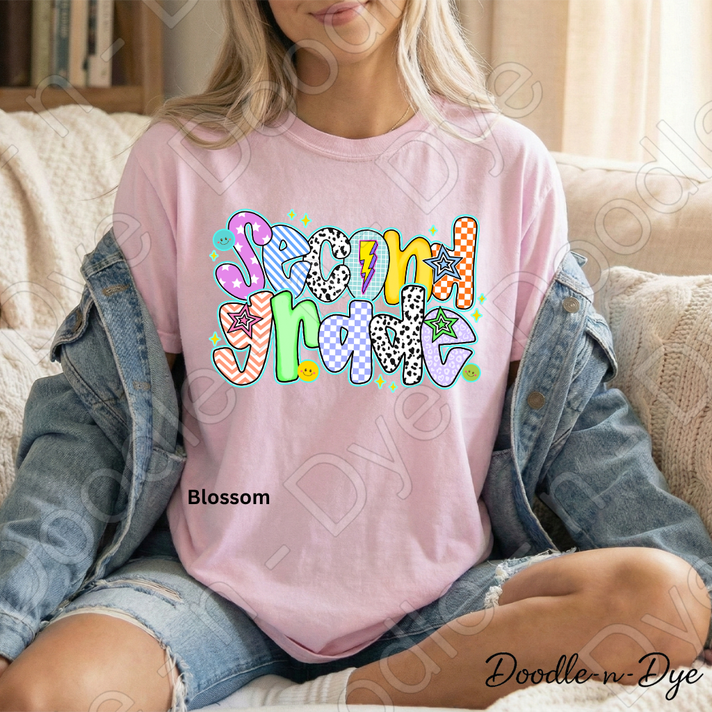 Second Grade Teacher Shirt – Comfort Colors Second Grade Tee, Back to School Elementary Teacher Apparel