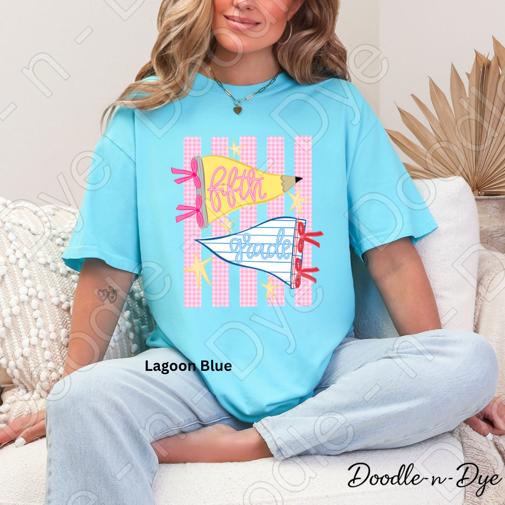 Fifth Grade Teacher Shirt – Comfort Colors Fifth Grade Tee, Back to School Teacher Grade Level Apparel