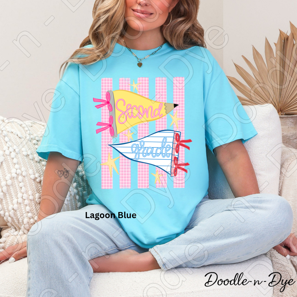 Second Grade Teacher Shirt – Comfort Colors Second Grade Tee, Back to School Teacher Grade Level Apparel