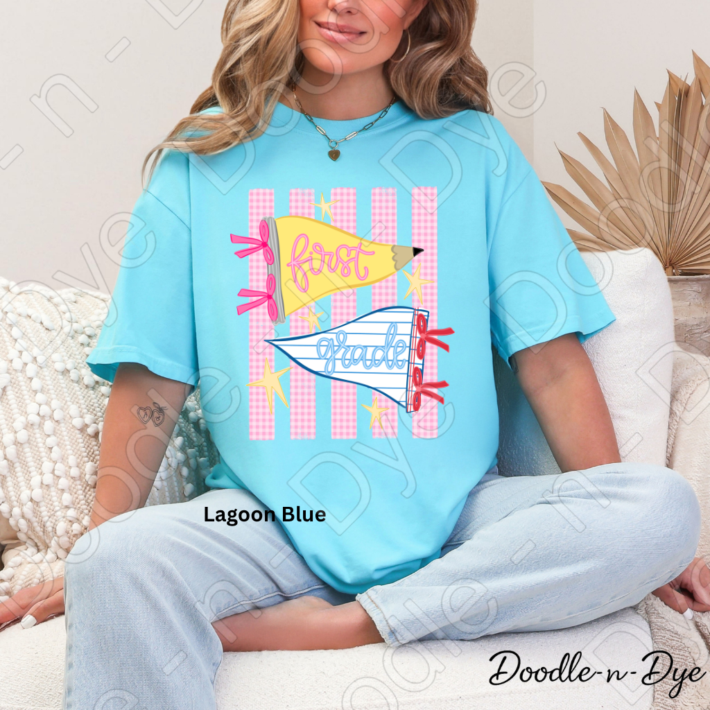 First Grade Teacher Shirt – Comfort Colors First Grade Tee, Back to School Teacher Grade Level Apparel