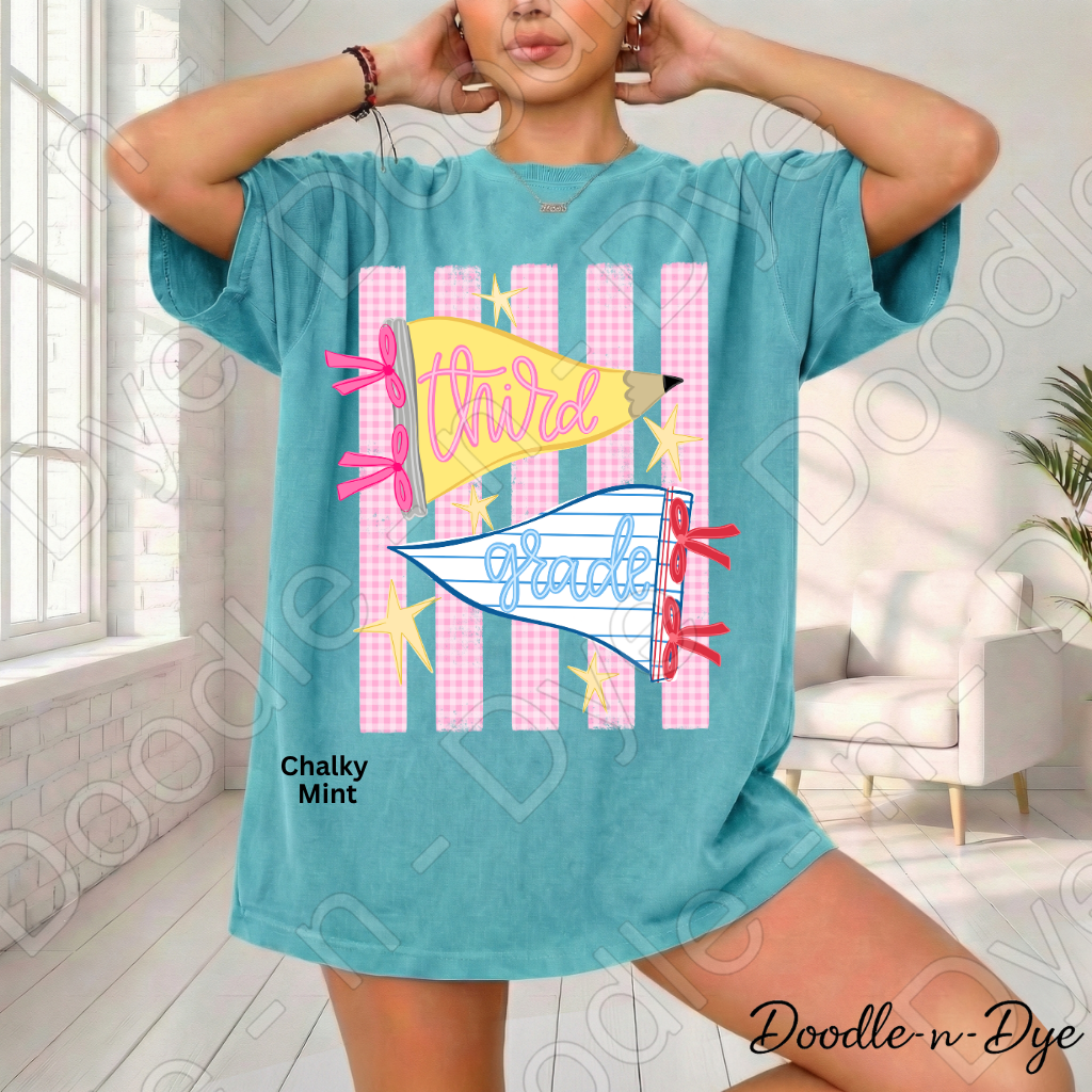 Third Grade Teacher Shirt – Comfort Colors Third Grade Tee, Back to School Teacher Grade Level Apparel