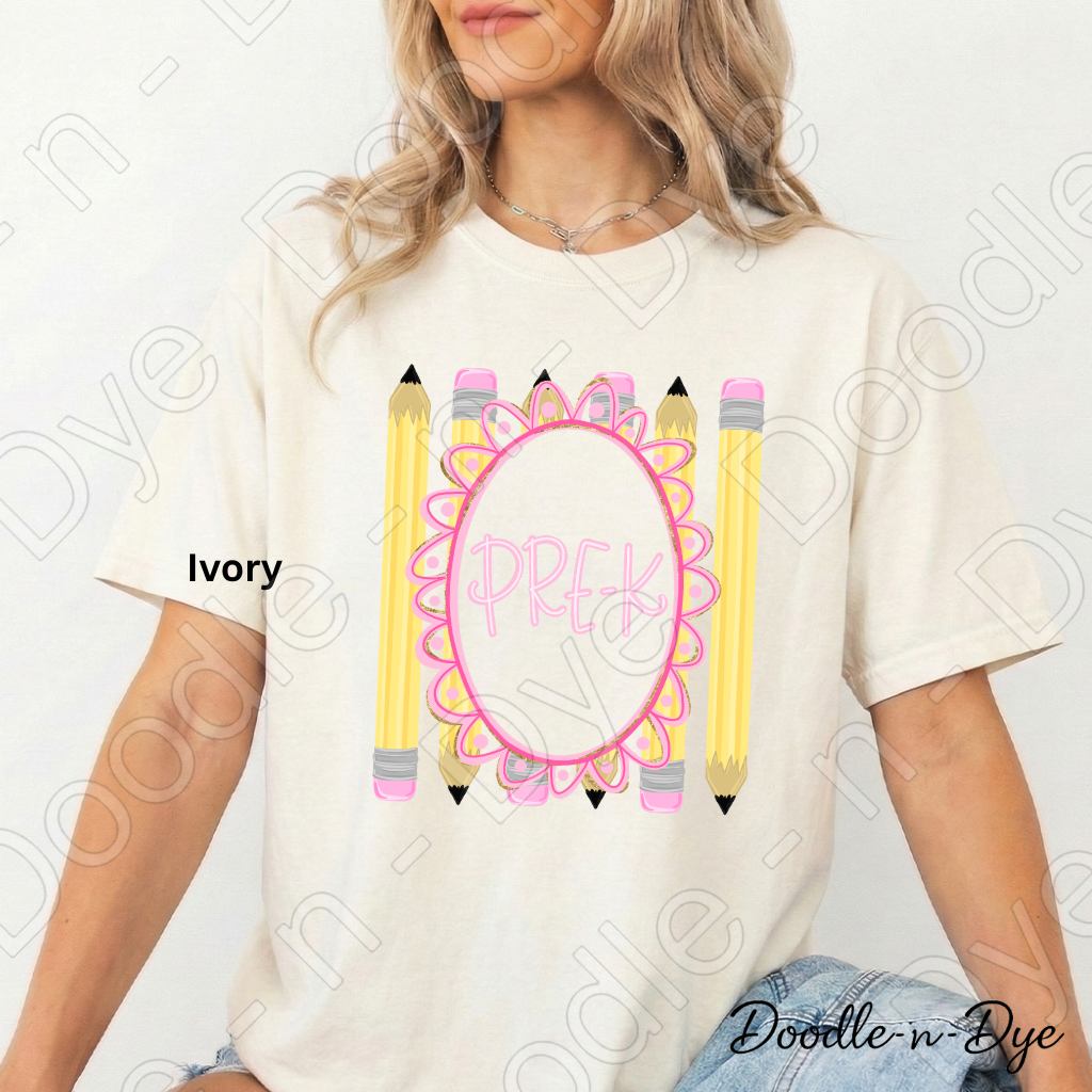 Pre-K Teacher Shirt, Pre-K Comfort Colors Teacher Tee, Grade Level Pre-K Teacher Shirt, Preschool Teacher Gift, Back to School Teacher Tee