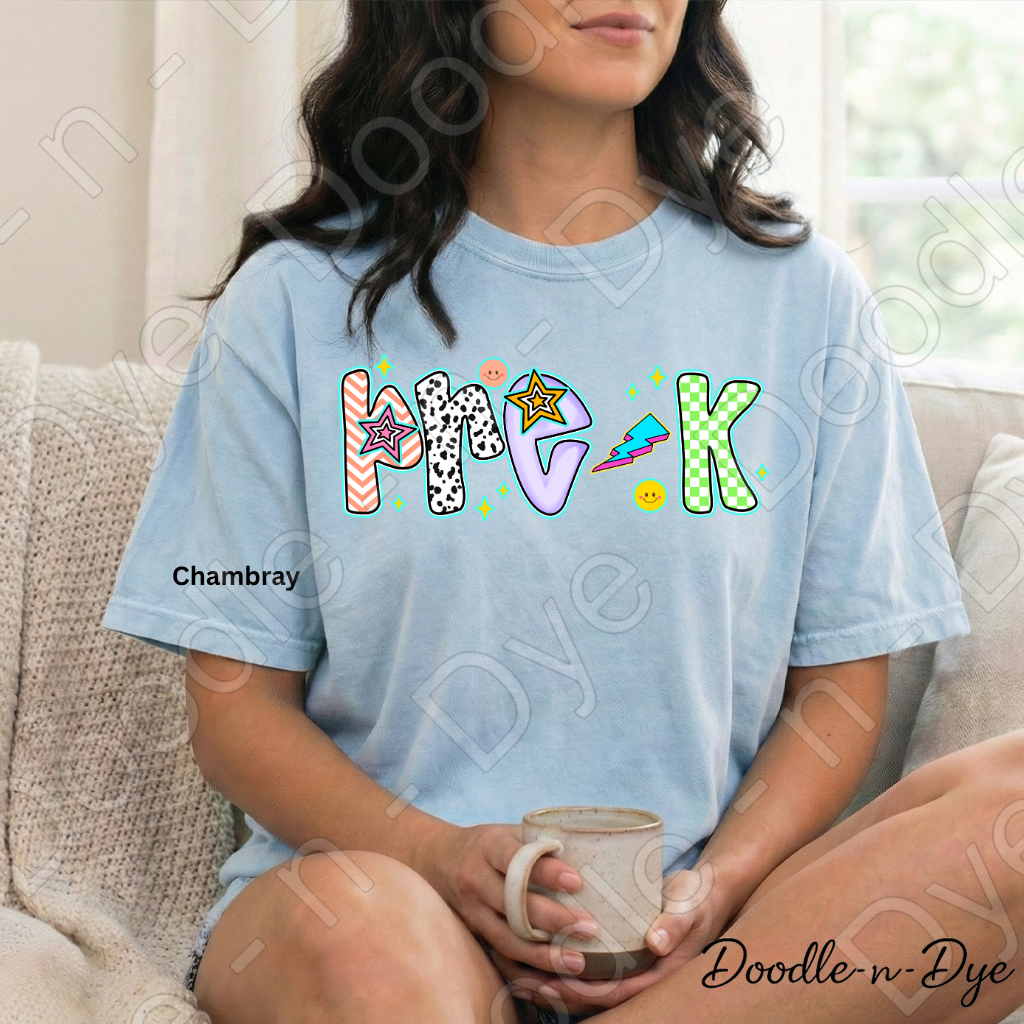 Pre-K Teacher Shirt – Comfort Colors Preschool Teacher Tee, Early Childhood Educator Back to School Shirt