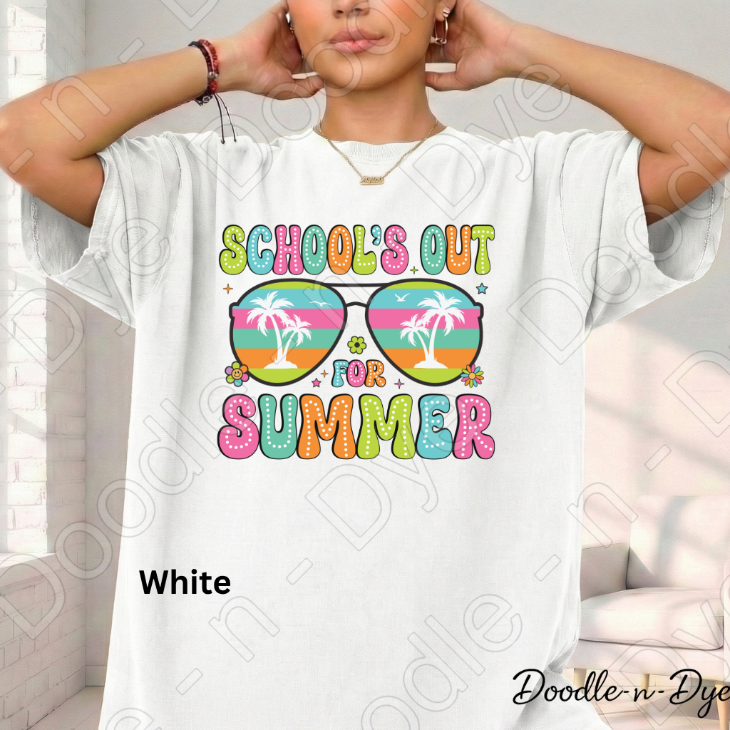 School's Out for Summer Teacher Tee, Comfort Colors Shirt, End of School Teacher Tee, Summer Break Teacher Tee, Gift for Teacher, Teacher Appreciation