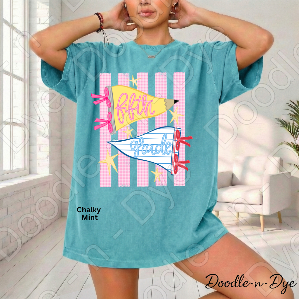 Fifth Grade Teacher Shirt – Comfort Colors Fifth Grade Tee, Back to School Teacher Grade Level Apparel