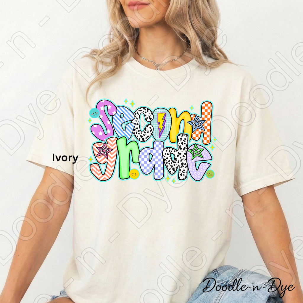 Second Grade Teacher Shirt – Comfort Colors Second Grade Tee, Back to School Elementary Teacher Apparel