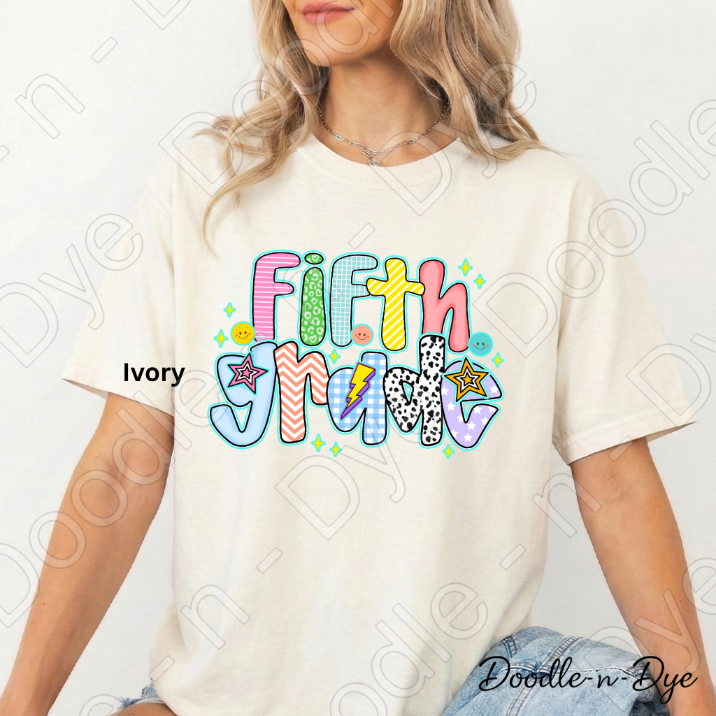 Fifth Grade Teacher Shirt – Comfort Colors Fifth Grade Tee, Back to School Elementary Teacher Apparel