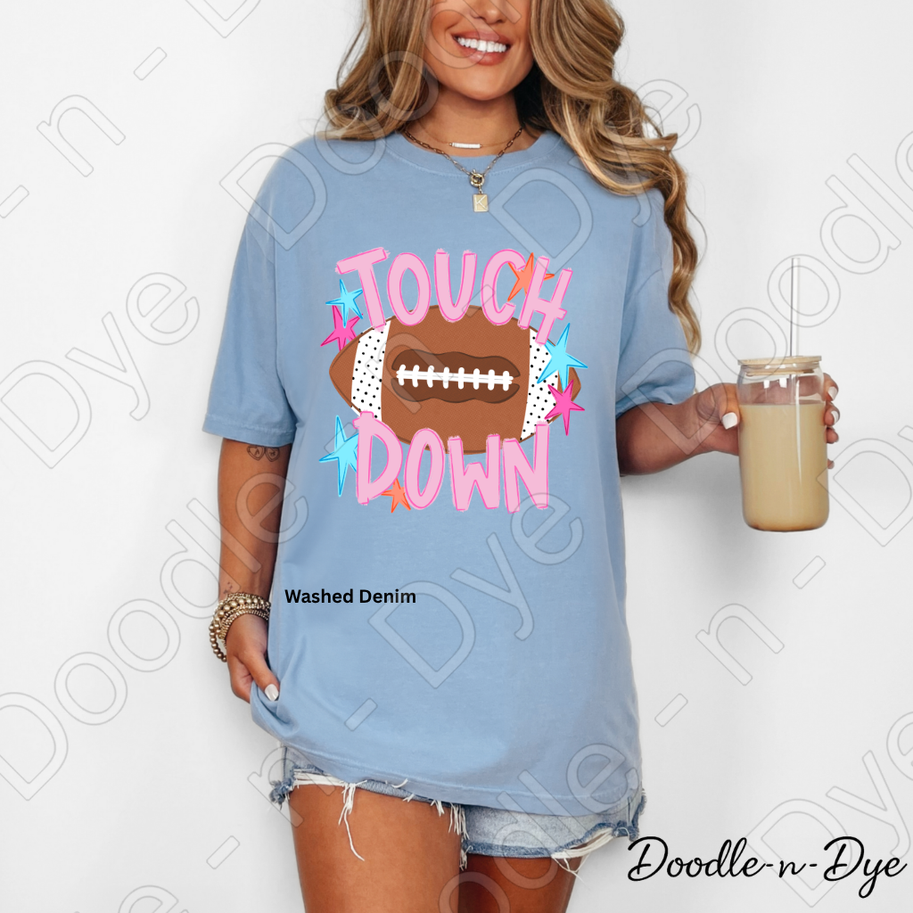Football Touchdown Shirt, Comfort Colors Football Tee, Game Day Shirt, Football Mom Shirt, Football Fan Tee, Friday Night Lights Shirt