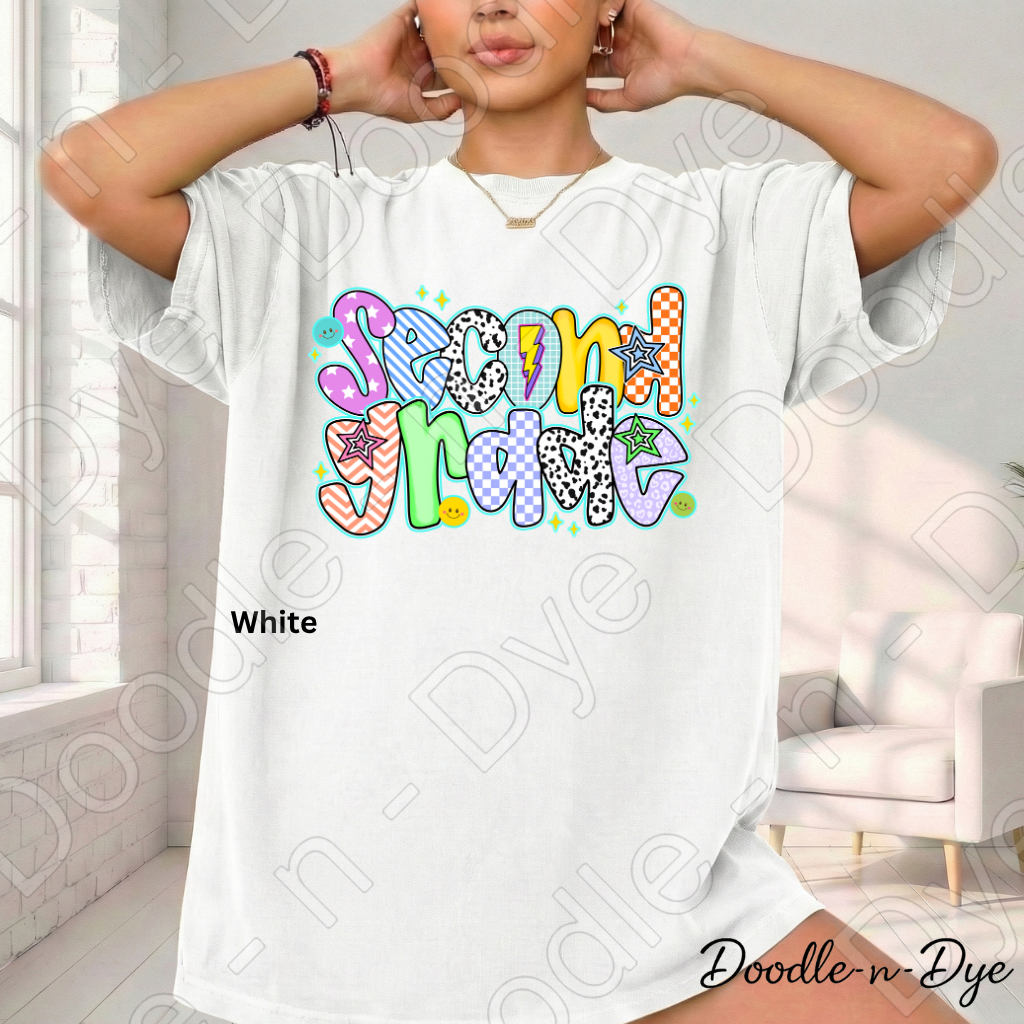 Second Grade Teacher Shirt – Comfort Colors Second Grade Tee, Back to School Elementary Teacher Apparel
