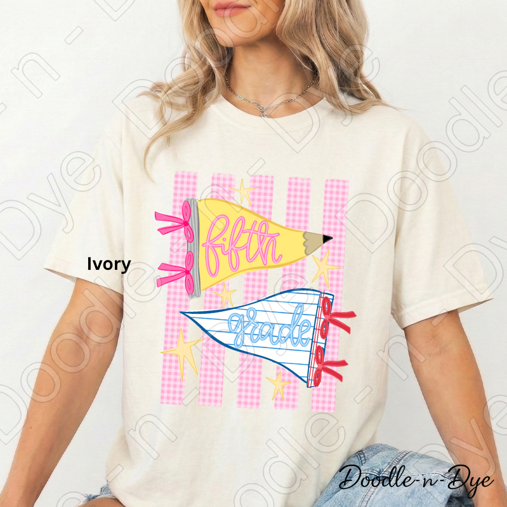 Fifth Grade Teacher Shirt – Comfort Colors Fifth Grade Tee, Back to School Teacher Grade Level Apparel