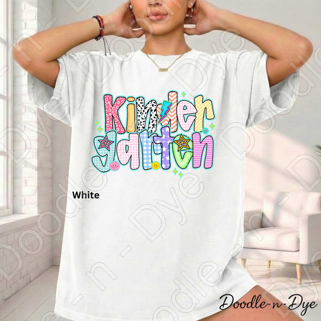Kindergarten Teacher Shirt – Comfort Colors Kindergarten Tee, Back to School Early Education Apparel