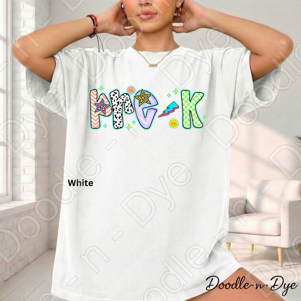 Pre-K Teacher Shirt – Comfort Colors Preschool Teacher Tee, Early Childhood Educator Back to School Shirt