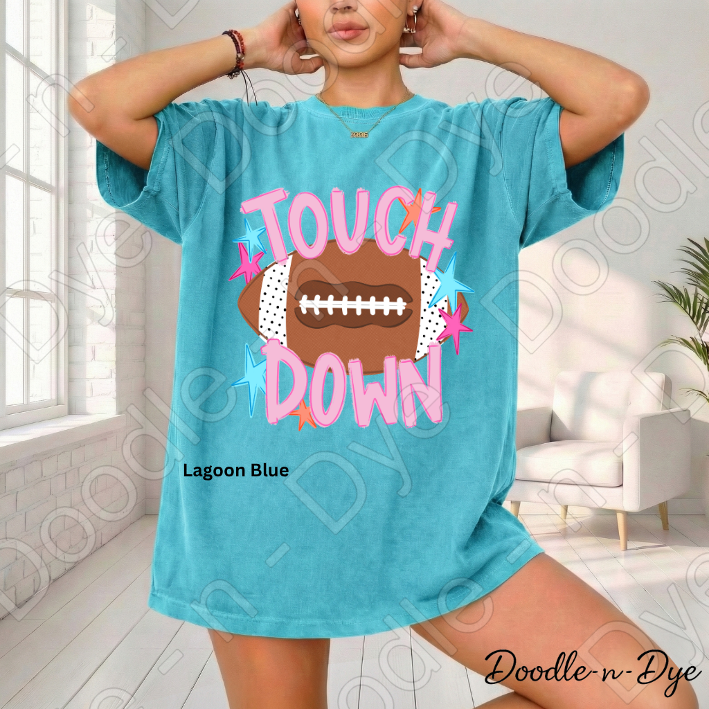 Football Touchdown Shirt, Comfort Colors Football Tee, Game Day Shirt, Football Mom Shirt, Football Fan Tee, Friday Night Lights Shirt