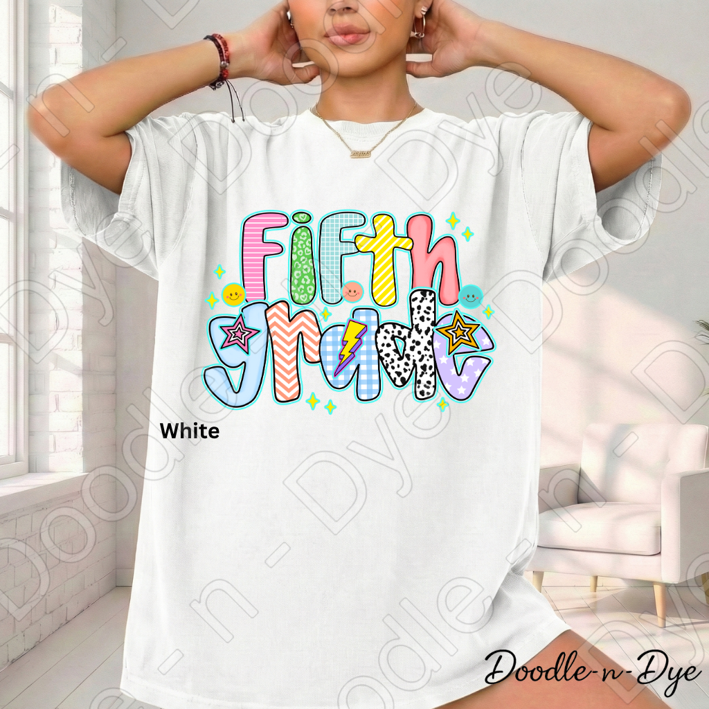 Fifth Grade Teacher Shirt – Comfort Colors Fifth Grade Tee, Back to School Elementary Teacher Apparel