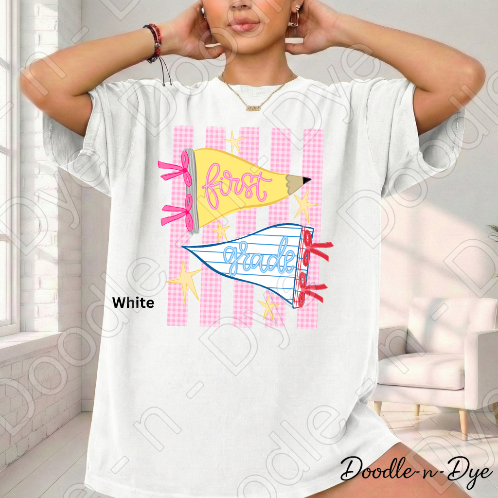 First Grade Teacher Shirt – Comfort Colors First Grade Tee, Back to School Teacher Grade Level Apparel