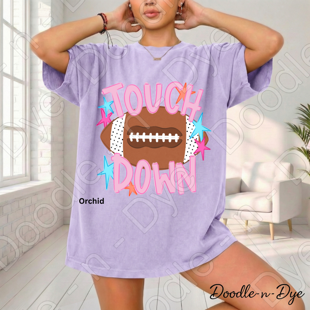 Football Touchdown Shirt, Comfort Colors Football Tee, Game Day Shirt, Football Mom Shirt, Football Fan Tee, Friday Night Lights Shirt