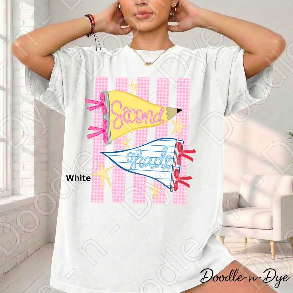 Second Grade Teacher Shirt – Comfort Colors Second Grade Tee, Back to School Teacher Grade Level Apparel