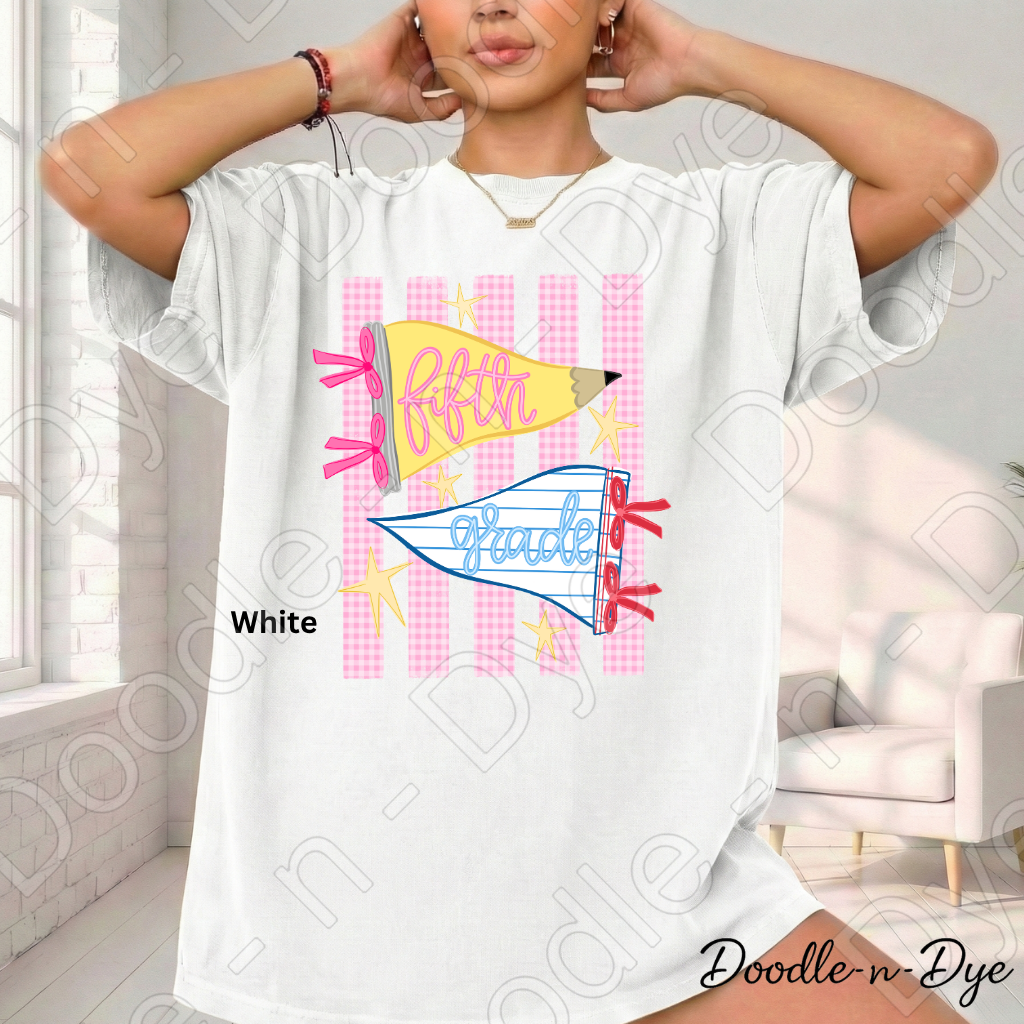 Fifth Grade Teacher Shirt – Comfort Colors Fifth Grade Tee, Back to School Teacher Grade Level Apparel