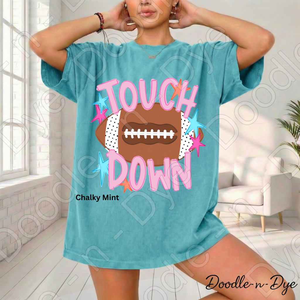 Football Touchdown Shirt, Comfort Colors Football Tee, Game Day Shirt, Football Mom Shirt, Football Fan Tee, Friday Night Lights Shirt