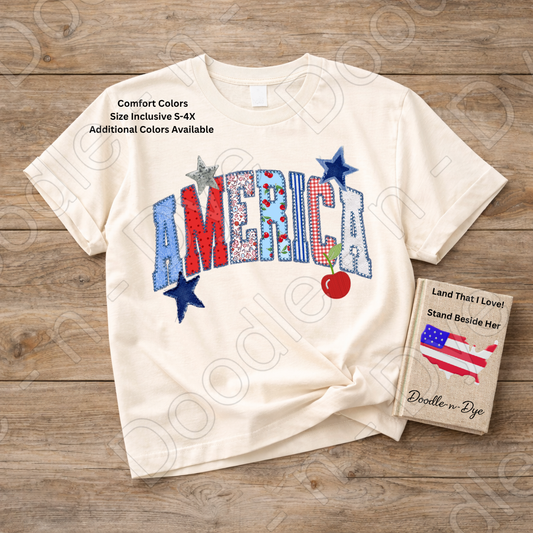 America Independence Day Shirt, Patriotic Comfort Colors Tee, 250th Anniversary Celebration Shirt, Fourth of July Tee, Patriotic July 4th Shirt, Gift for Her