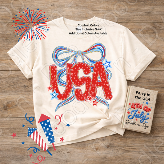 USA 4th of July Shirt, Patriotic Comfort Colors Tee, Red White Blue USA Shirt, Independence Day Tee, Fourth of July Graphic Tee