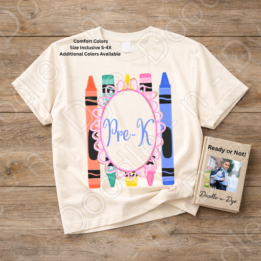 Pre-K Teacher Shirt, Pre-K Comfort Colors Teacher Tee, Grade Level Pre-K Teacher Shirt, Preschool Teacher Gift, Back to School Teacher Tee