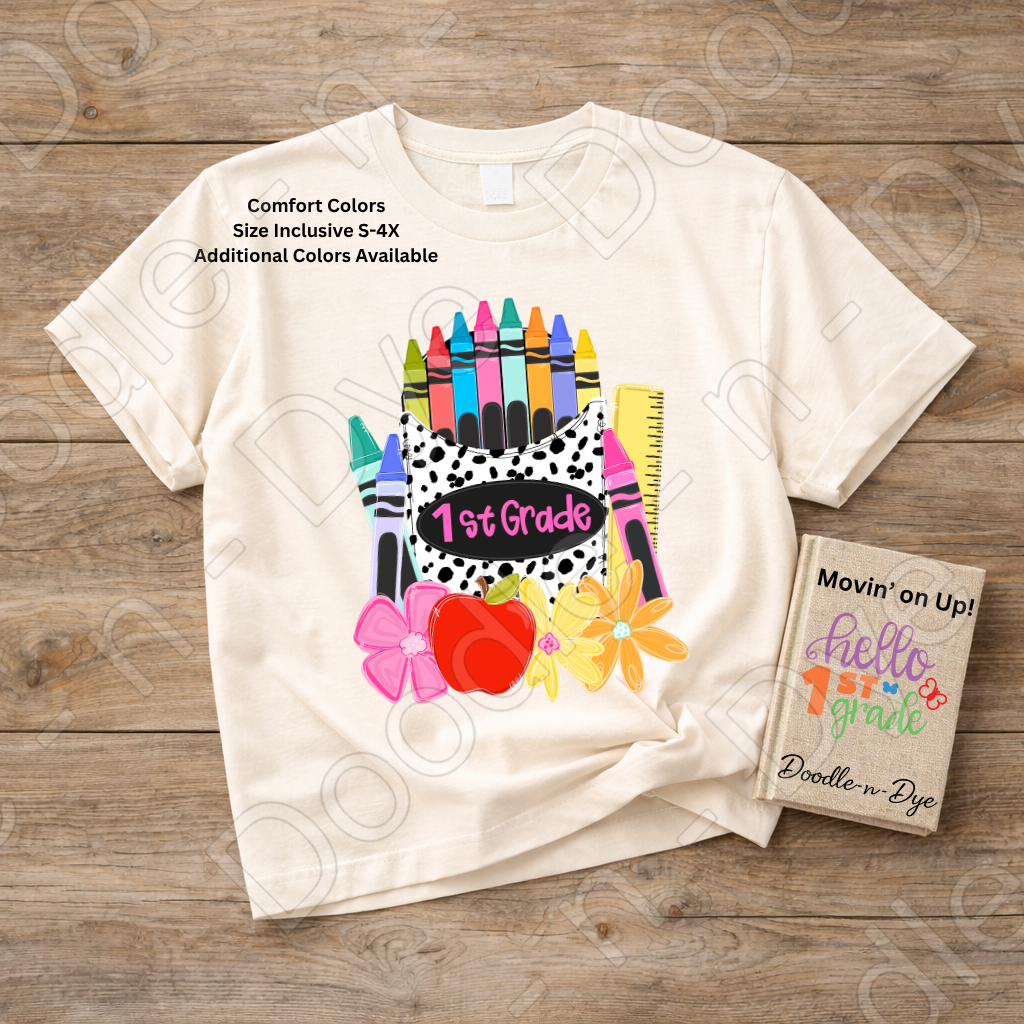 1st Grade Teacher Shirt, First Grade Teacher Tee, Comfort Colors Teacher Shirt, Back to School Shirt, Elementary Teacher Gift, Classroom Tee