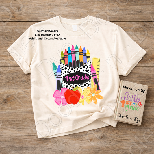 1st Grade Teacher Shirt, First Grade Teacher Tee, Comfort Colors Teacher Shirt, Back to School Shirt, Elementary Teacher Gift, Classroom Tee