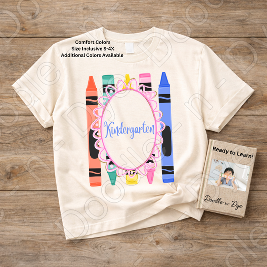 Kindergarten Teacher Shirt, Kindergarten Comfort Colors Teacher Tee, Grade Level Kindergarten Teacher Shirt, Kindergarten Teacher Gift, Back to School Teacher Tee