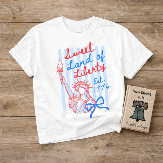 Sweet Land of Liberty Shirt – Patriotic Comfort Colors 1717 Tee - July 4th T-Shirt