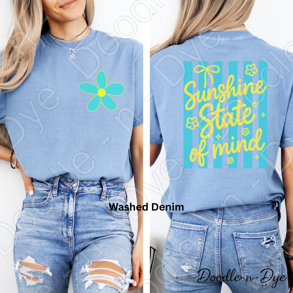 Summer Sunshine State of Mind T-Shirt - Comfort Colors Tee - Summer Vacation Shirt