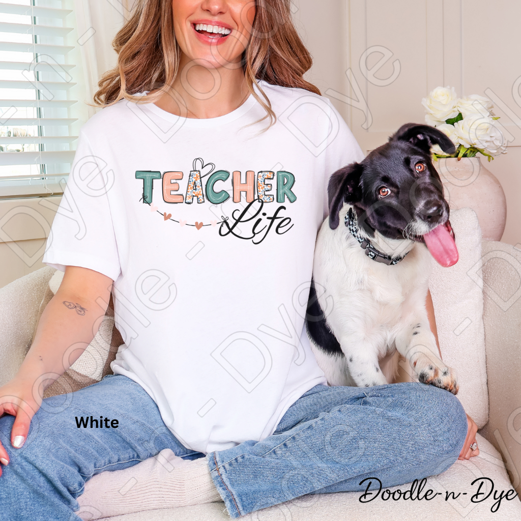 Teacher Life Shirt – Bella & Canvas Boho Teacher Tee - Teacher Appreciation Gift
