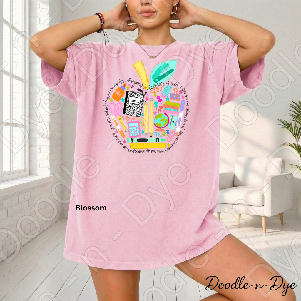Inspirational Teacher Comfort Colors Tee, Teacher Supplies Shirt, Classroom Essentials T-Shirt, Back to School Teacher Tee, Teacher Gift, Gift for Her
