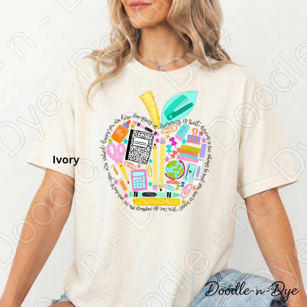 Inspirational Teacher Comfort Colors Tee, Teacher Supplies Shirt, Classroom Essentials T-Shirt, Back to School Teacher Tee, Teacher Gift, Gift for Her
