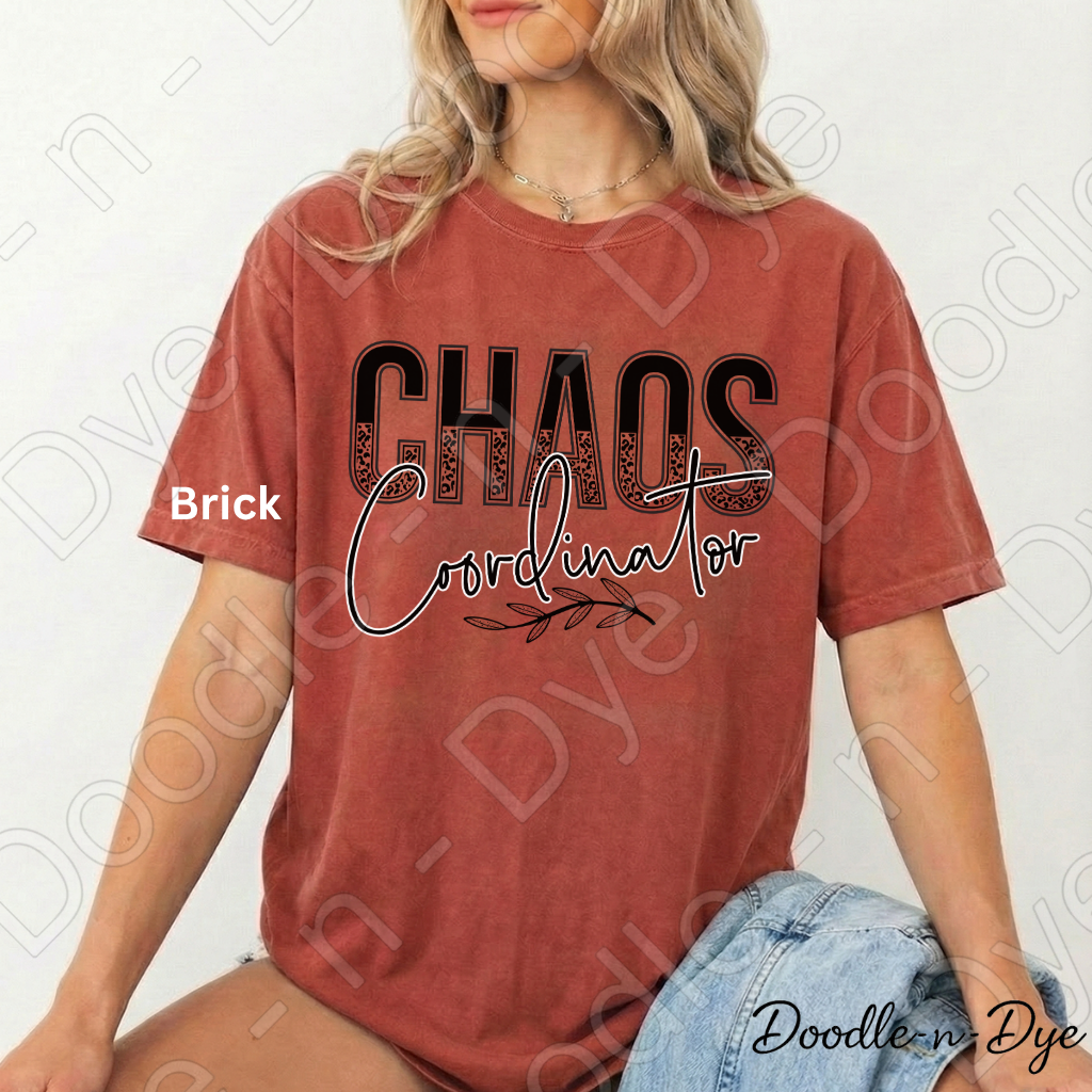 Chaos Coordinator Shirt, Comfort Colors Teacher Mom Graphic Tee, Gift for Her