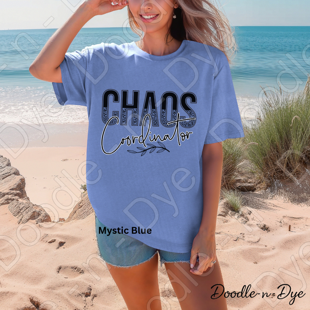 Chaos Coordinator Shirt, Comfort Colors Teacher Mom Graphic Tee, Gift for Her